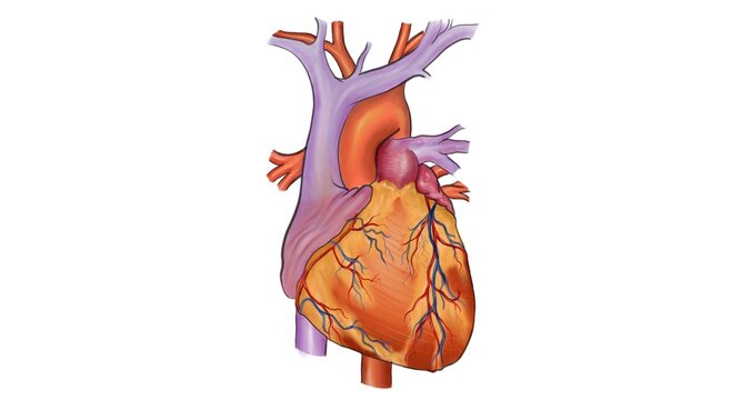 Human Heart Medical Diagram