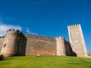 Fototapeta na wymiar Walls and tower of the Vidigueira castle