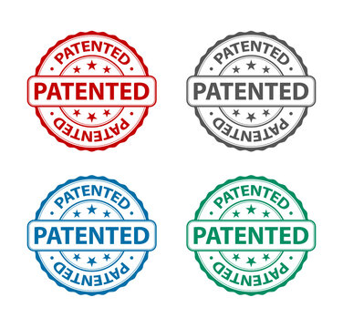 patented rubber stamp icon