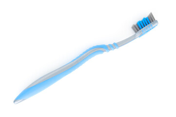 Toothbrush close up isolated on white background