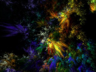 Imaginatory fractal abstract background Image