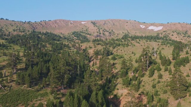 4K aerial footage to Baltses - Pindos National Park, Epirus, Greece