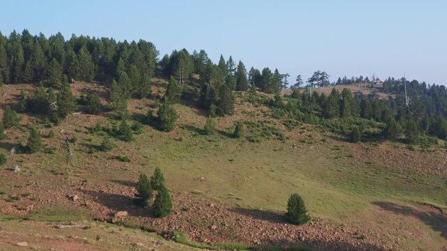 4K aerial footage to Baltses - Pindos National Park, Epirus, Greece