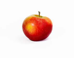 Fototapeta na wymiar Red, yellow apple isolated on white