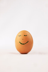 An Egg with a smiley face