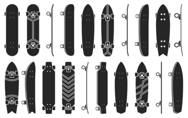 Skate isolated black set icon.Vector illustration illustration skateboard on white background .black vector set icon skate.