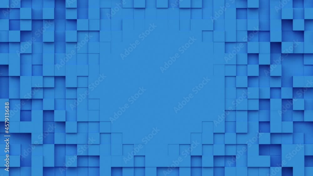 Poster geometric modern animated seamless looping abstract background. 3d render design element, creative m