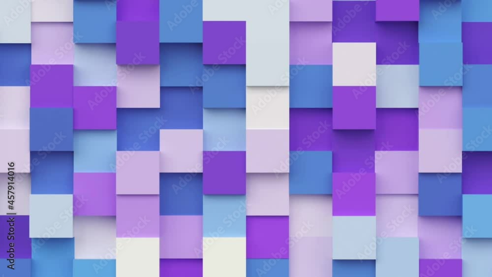 Poster geometric modern animated seamless looping abstract background. 3d render design element, creative m