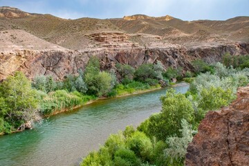 the river in the canyon
