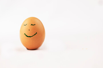 An Egg with a smiley face