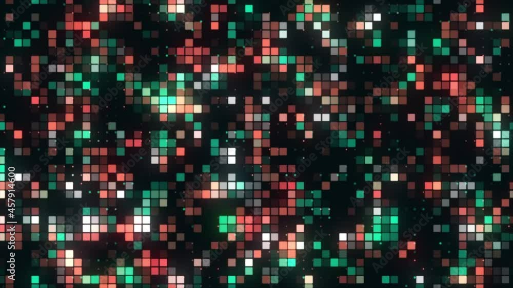 Aufkleber bright disco background with colorful pixels. motion. beautiful background with glowing multicolored