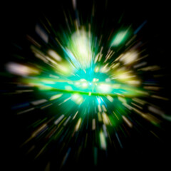 Obraz premium Big splash in universe. Space background. Colorful lights.The elements of this image furnished by NASA.