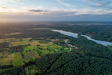 Jezioro Giłwa (Rentyńskie), Mazury, Polska.	