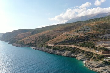 Obraz premium folie marine himare beach albania Mediterranean