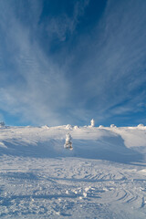 Winter landscape. Kandalaksha.