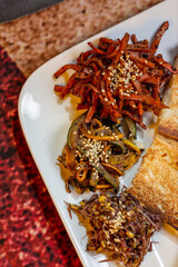 verduras con ajonjolí 