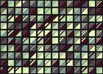 Abstract Geometric Pattern generative computational art illustration