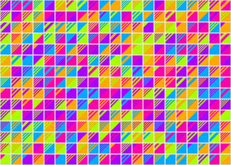 Abstract Geometric Pattern generative computational art illustration