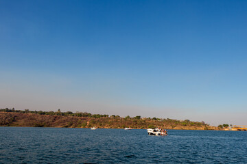 Lanchas no Lago Parano&aacute; em Bras&iacute;lia.