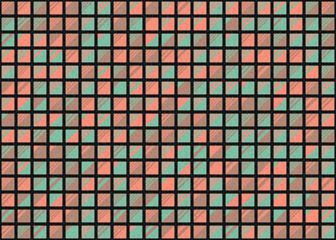 Abstract Geometric Pattern generative computational art illustration