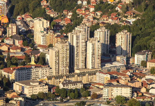 Solitaires in the city of Uzice, in western Serbia.