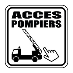 Logo accès pompiers.