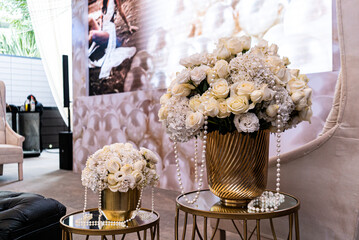 Luxury brunch with pearls and fine kosher food