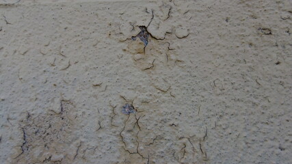 Very Close-up cinder Block Wall Gray White Textured Old Weathered Cracked Paint 3