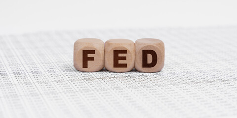 There are cubes on the reporting documents with the inscription - FED