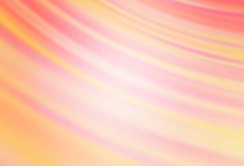 Light Orange vector blurred shine abstract texture.