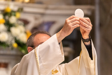 The Holy Bread in the rite of Eucharist - 457927800
