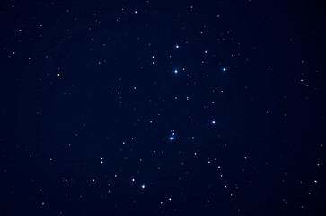 Astrophotography of the Pleiades or The Seven Sisters is a star cluster located in the...