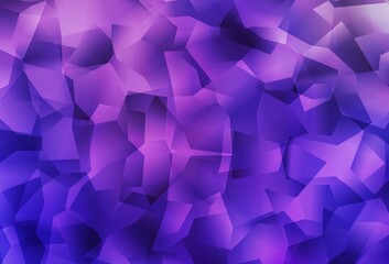 Light Purple, Pink vector triangle mosaic texture.