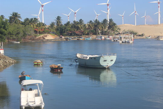 Foz Rio Munda&uacute;, Trairi, Cear&aacute;, Brasil.