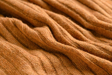 Texture of color fabric with folds as background