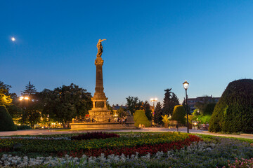 Monument of Freedom at the center of city of Ruse, Bulgaria