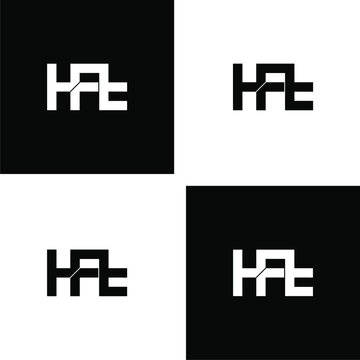 hft letter monogram logo design set