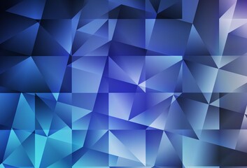 Obraz premium Dark Pink, Blue vector polygonal background.
