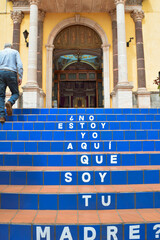 Escaleras del Santuario de la Virgen de Guadalupe en Tepatitlán de Morelos