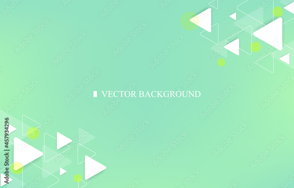 Poster abstract geometric triangle vector background