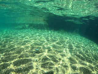 Underwater world of Mediterranean Sea. Near Marmaris, Turkey