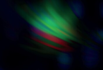 Dark Blue, Green vector blurred shine abstract background.