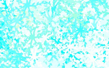 Light Green vector pattern with random forms.