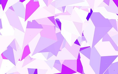Light Purple, Pink vector layout with lines, triangles.