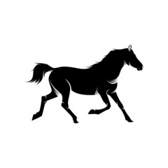 Fototapeta na wymiar Horse logo template design vector