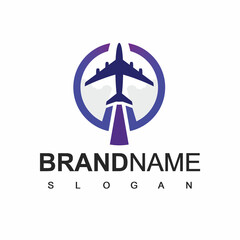 Airplane Logo, Tour And Travel Symbol