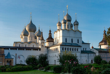 Fototapeta na wymiar Assumption Cathedral in Rostov the Great in Russia