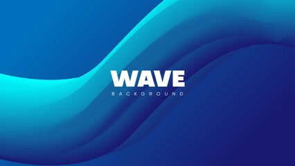 abstract blue background with wave fluid