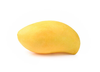 Fresh yellow mango isolated on white background