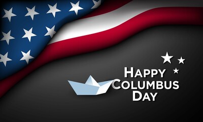 Columbus Day Background Design.